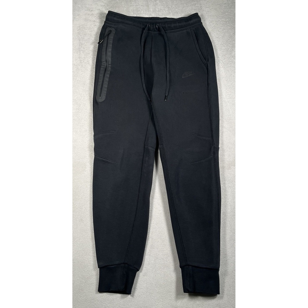 Nike Tech Fleece Joggers Mens Small Black Slim Fit Sweatpants FB8002-010